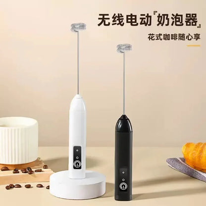 Xiaomi Cordless Electric Milk Frother Hand Mixer Whisk, USB 3 Speeds Handheld Milk Foamer for Coffee Cappuccino Mini Blender.