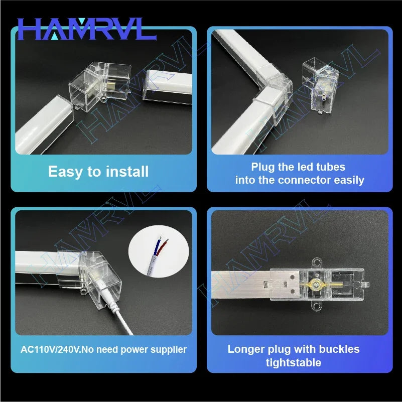 Hexagon LED lighting for Garage Barbecue Shop Barbershop Gym Bar Car Detailing Showroom 4S Workshop Ceiling Light Honeycomb Tube.