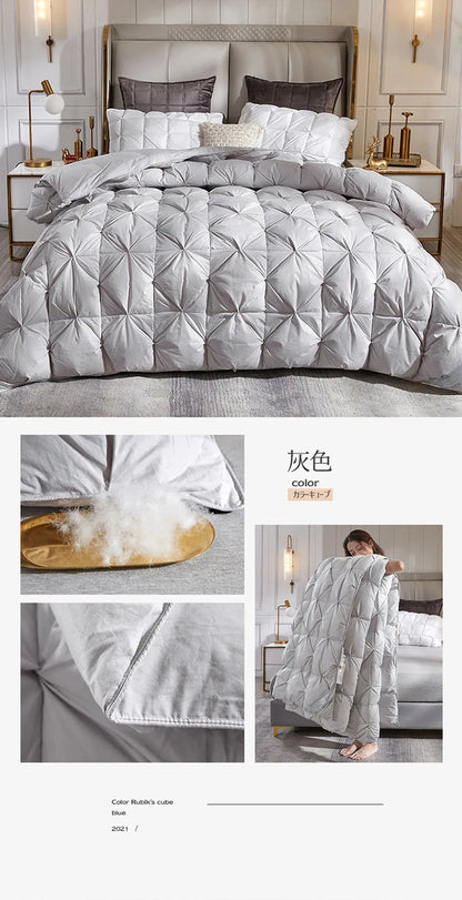 Down duvet 95 white goose down five-star hotel warm double single duvet core goose down duvet