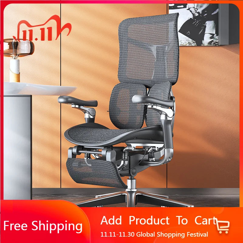 Drehbarer, ergonomischer Bürostuhl, Liegestuhl, moderner mobiler Luxus-Bürostuhl, Designer-Räder, Lese- und Konferenzstuhl, Wohnmöbel