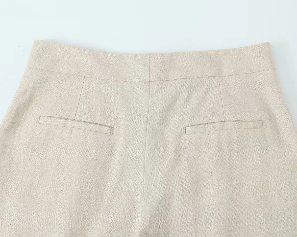 Work Office Lady Pants Set Women Long Sleeve Button Pocket Jacket Women's Trousers With Pocket Two Piece Set Female Set