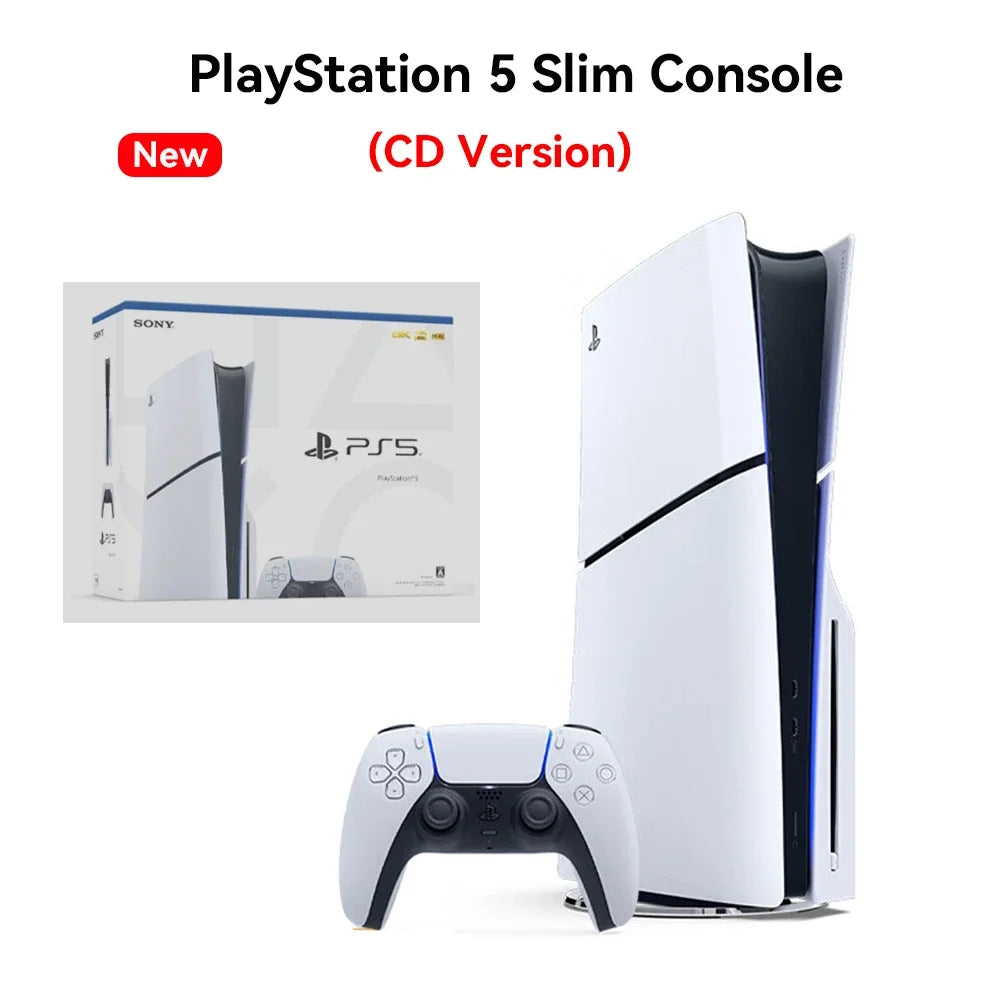 Sony PS5 Slim Console PlayStation 5 Video Game Console PS 5 PC Games Ultra High Speed PlayStation5 Original.