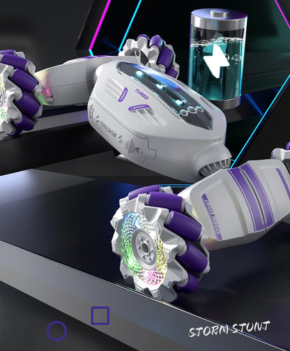 Teeggi S922 2.4G RC Stunt Car 4WD Double Remote Control 360° Degree Rotation RC Off Road Climbing Kids Rc Drift Car Toy for Gift