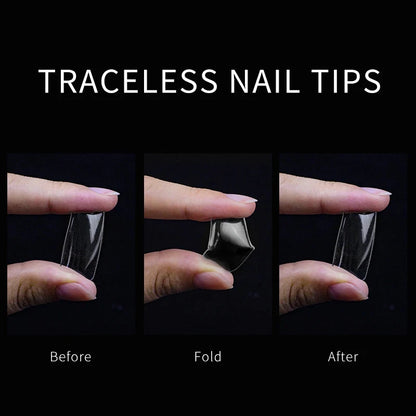 Fake Nail Press on Tips for Nails Extension Full False Acrylic Finger Short Artificial American Capsules Long Soft Gel Almond.