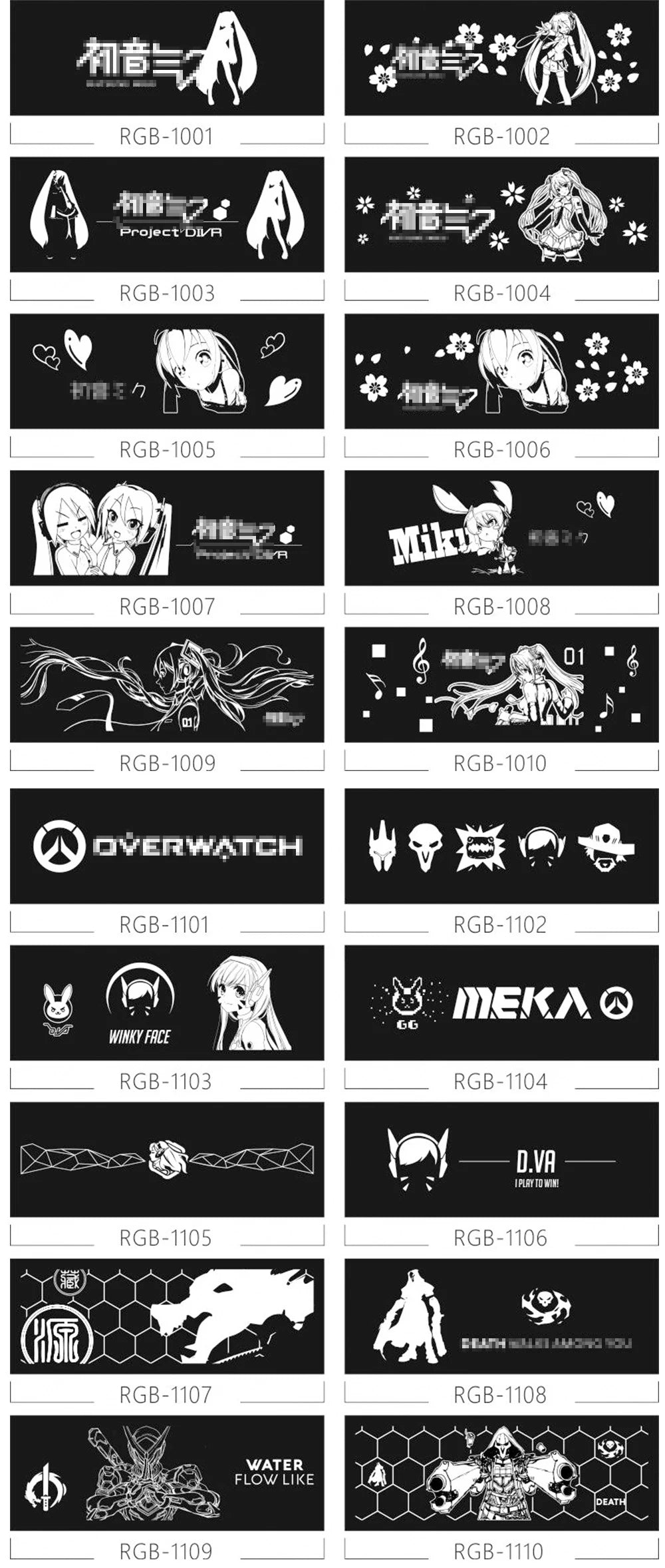 Mirror MOD RGB Lighting Panel Customize PC Case VGA Backplate Side Panel PC Cabinet A-RGB Colorful AURA SYNC Water Cooling Plate.