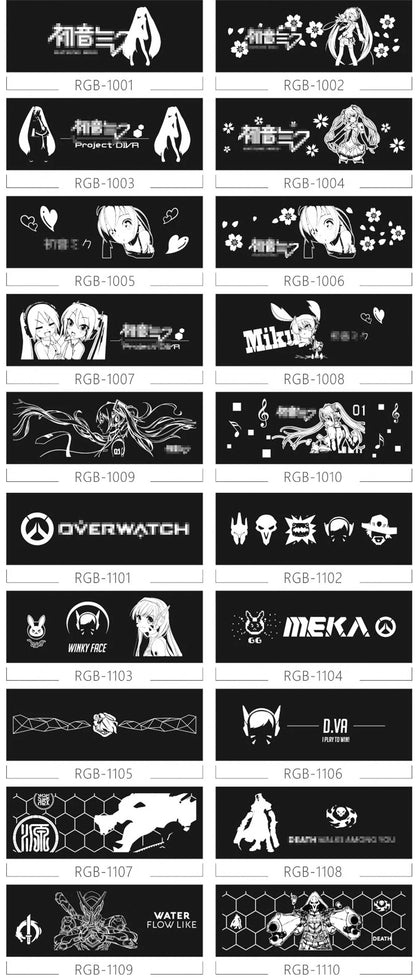 Mirror MOD RGB Lighting Panel Customize PC Case VGA Backplate Side Panel PC Cabinet A-RGB Colorful AURA SYNC Water Cooling Plate.