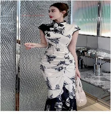 2025 woman aodai vietnam traditional chiffon ao dai dress vietnam robe and pants vietnam traditional clothing improved cheongsam.