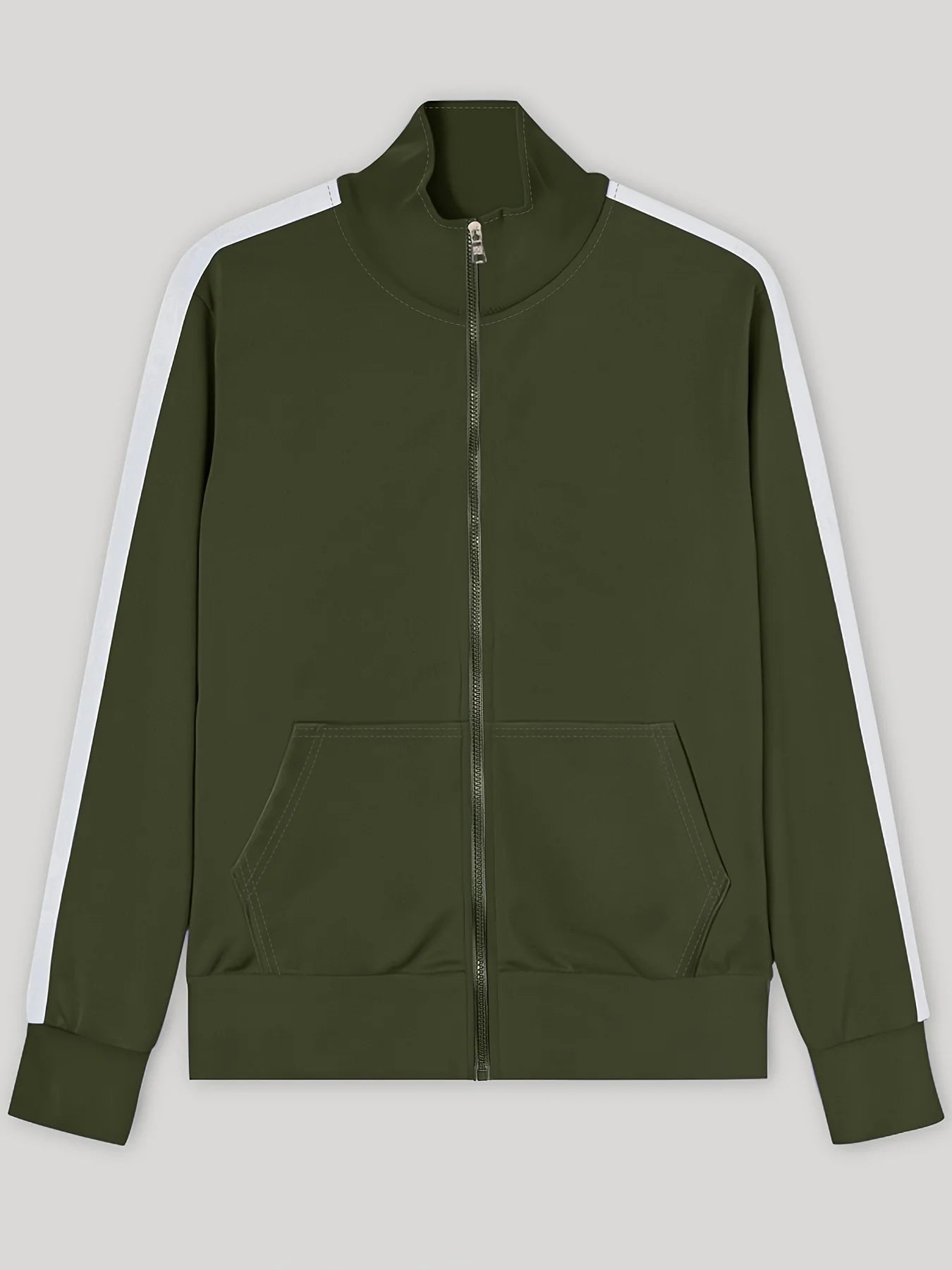 2025 Europe and the United States Spring and Autumn Outdoor New Leisure Men's Sports Suit Color Contrast Outdoor Men's 2 Pieces