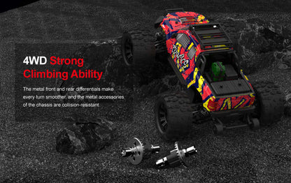 Teeggi 1/14 4WD High Speed Rc Off-road Car 100KM/H Brushless motor 3S Remote Control Truck Drift Racing Cars Toys For kid Gifts.
