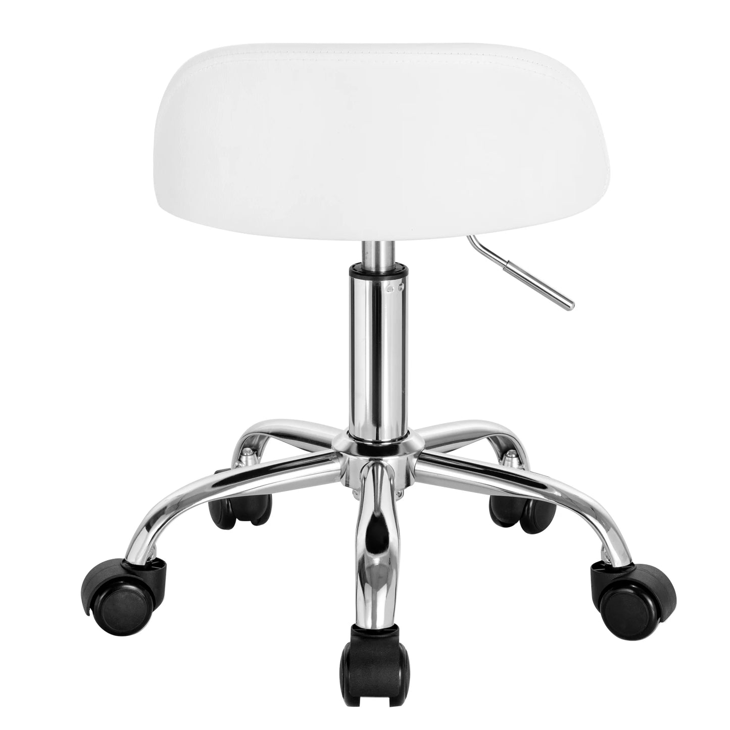 WOLTU Drehbarer Bürostuhl mit Rollen, höhenverstellbarer Computerstuhl mit niedriger Rückenlehne, Arbeitsrolle, Rocker-Schminkhocker