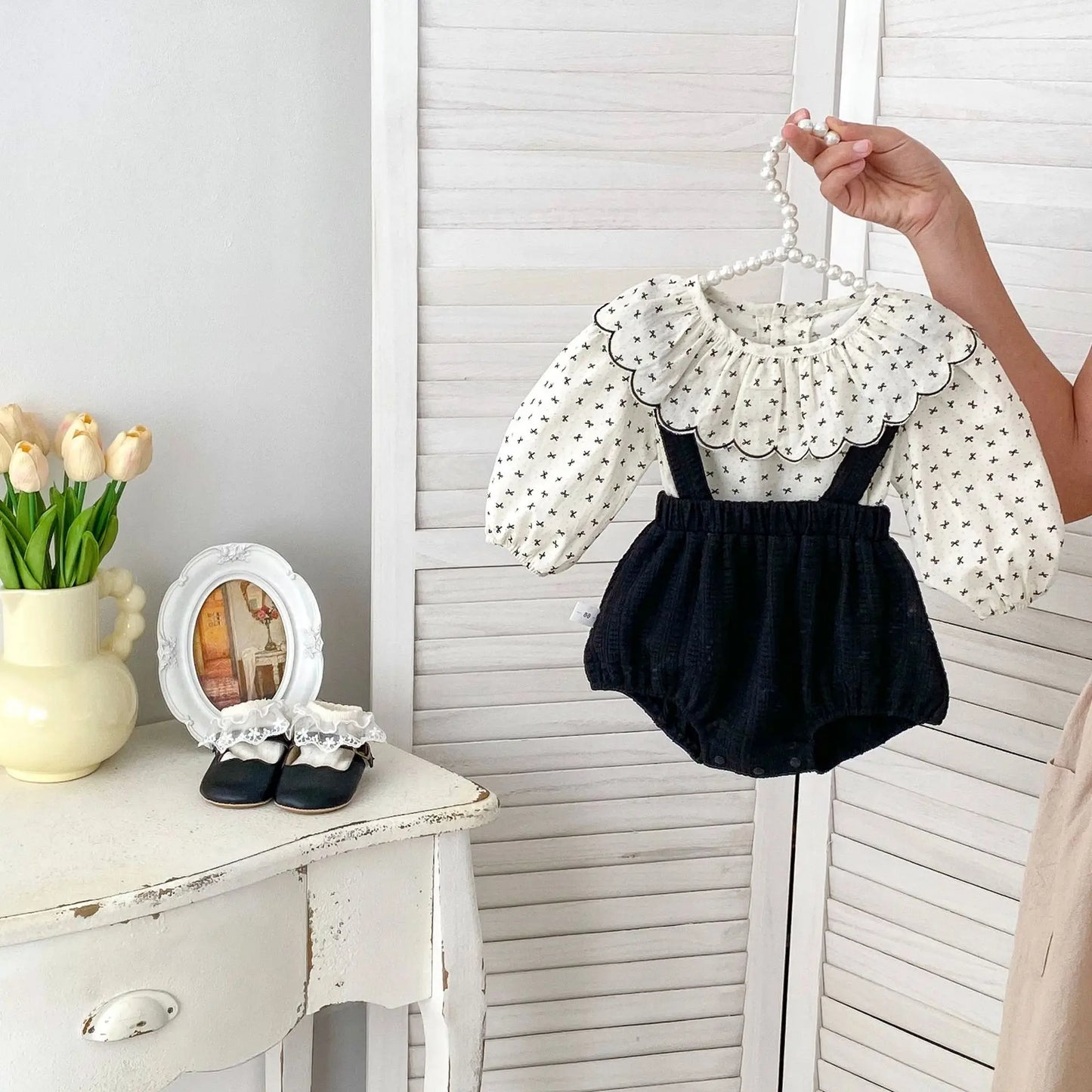 MILANCEL Baby-Frühlingskleidung, 0–3 Jahre, Kleinkinder, Mädchen, Träger, Body, Kleinkind, Hosenträger, einteilige Shorts, optionales Hemd