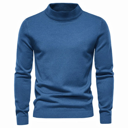 New Winter Turtleneck Thick Mens Sweaters Casual Turtle Neck Solid Color Quality Warm Slim Turtleneck Sweaters Pullover Men