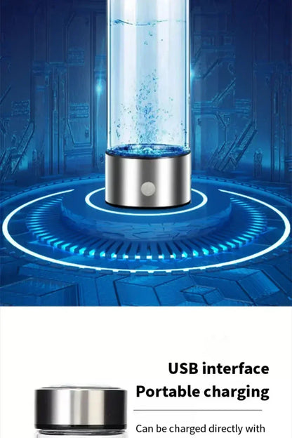 Rich Hydrogen Water Cup Portable Hydrogen Water H2 Generator Alkaline Maker Ionizer Bottle Super Antioxidan Titanium Filter.