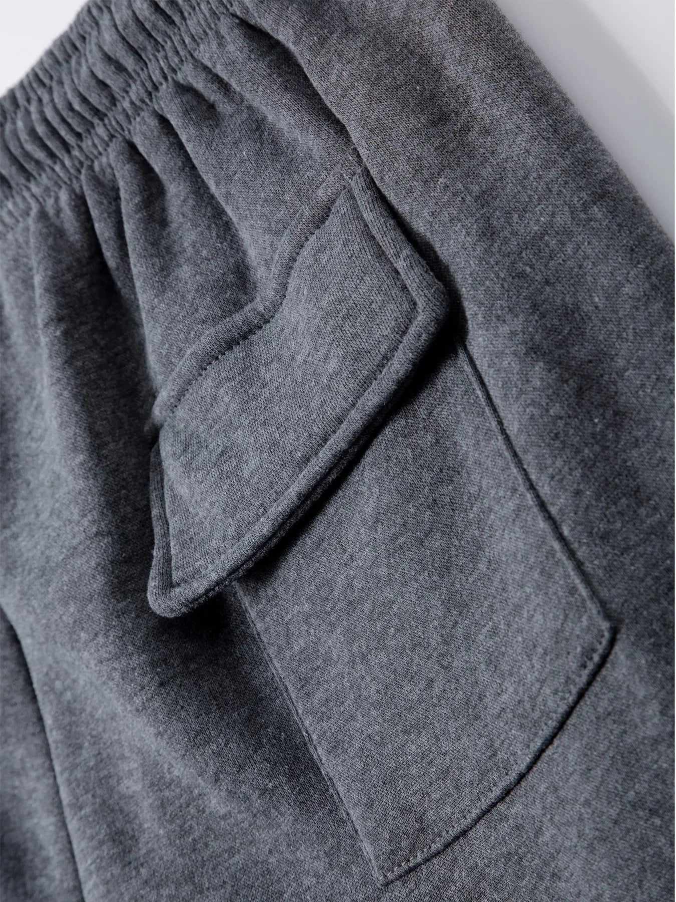 Men's Fleece Lined Casual Sports Long Pants Workwear Drawstring Jogging Pants Casual Multi Pockets Baggy Pants Men's Sweatpant.