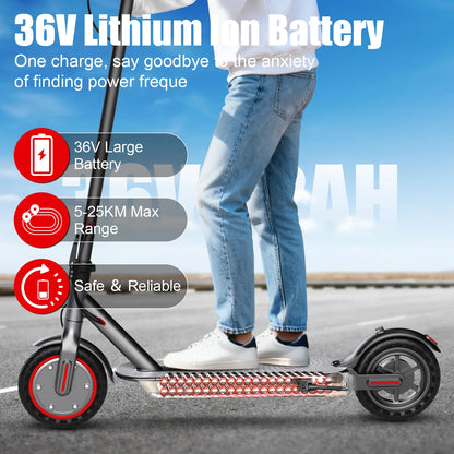 New Design Electric Scooter for Adults 350W/500W AOVOPRO High Performance Motor Foldable Escooter with 25/45KM Commute Range.