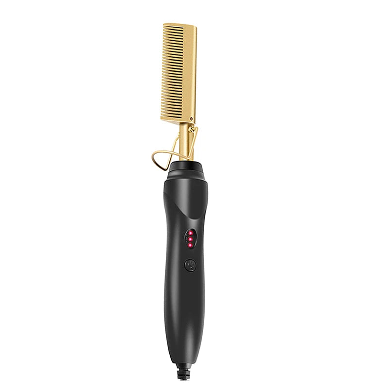 Hot Comb Straightener Electric Hair Straightener Portable Hot Comb Electric Hot Comb For Wigs.
