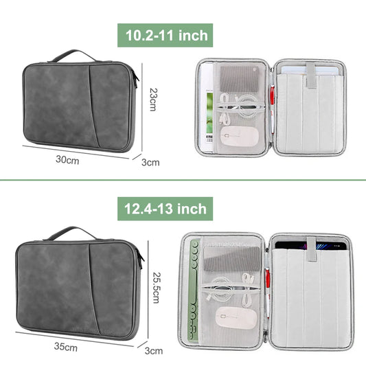 Tablet Bag For iPad Pro 12 9 11 Sleeve Pouch iPad 10th 9th 8th 7th Generation Air 5 4 3 2021 2022 13 inch Waterproof Tablet Bag.