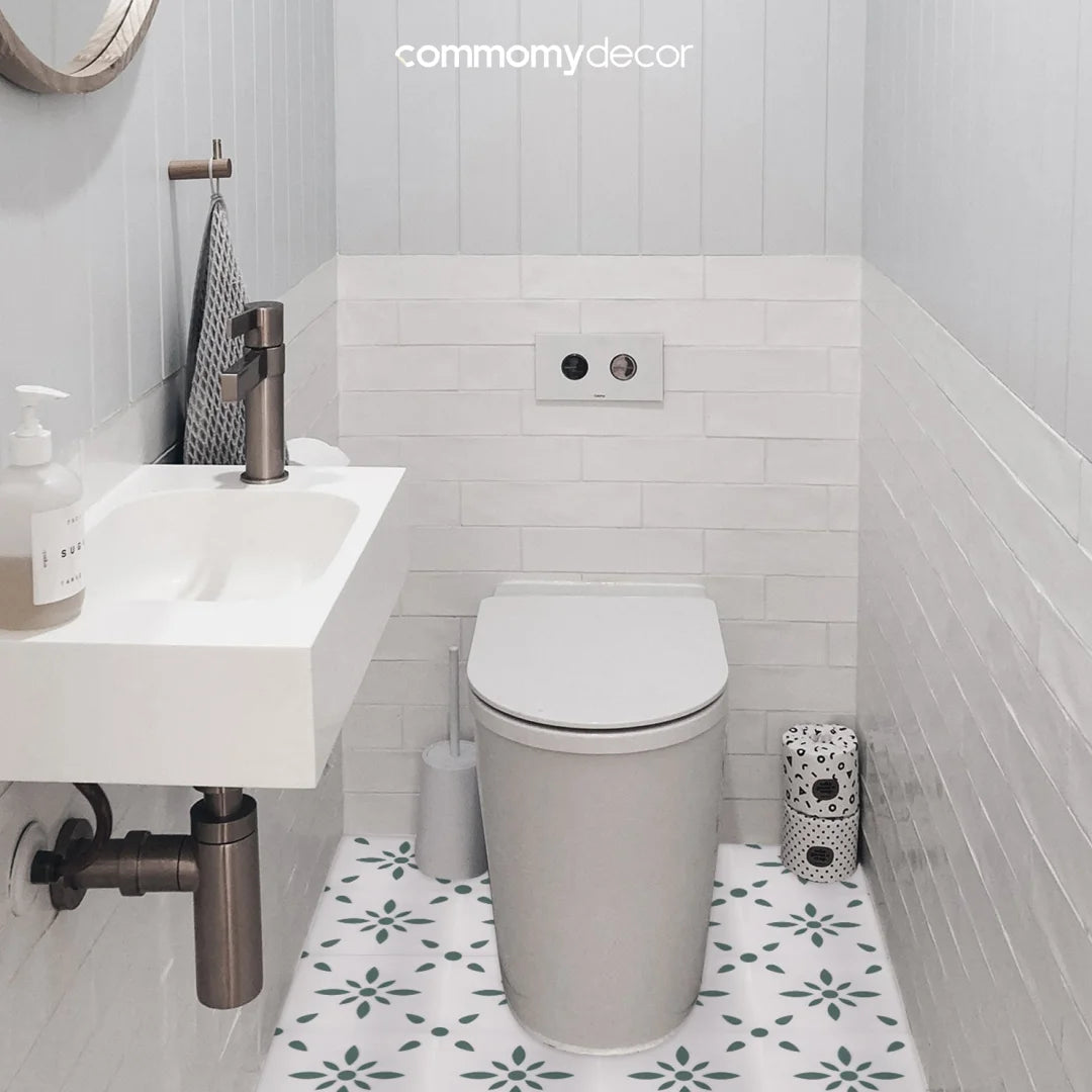 1pc/10pcs Floor Tile Sticker Self Adhesive Floor Sticker Vinyl Non-slip Floor Tile Sticker Wall Sticker Waterproof 20cm x 20cm