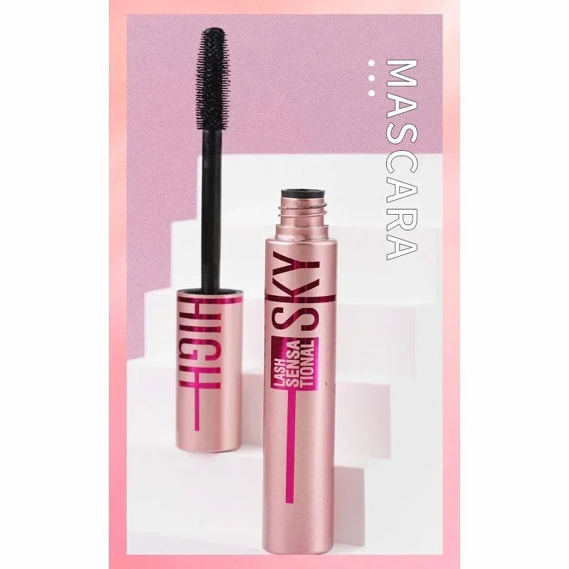 Pink Mascara Waterproof Long Lasting Curling False Eyelash Professional Volume Natural Eyelash Makeup Tools  Lashes Brush.