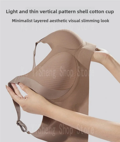 Non-trace body underwear women's bra anti-sag large size adjustment breast women big breasts small.