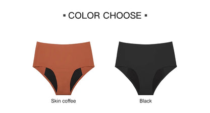 Hot Sale Mid-Rise Seamless Menstrual Period Panties 4 Layers Absorbent Leak Proof Culotte Lengthened Menstrual Panties.