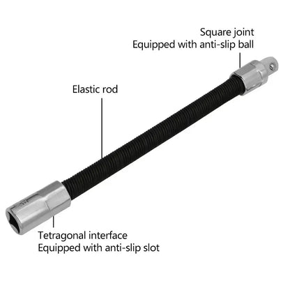 Elektrischer Schraubenschlüssel, elastischer Adapter, universeller weicher Schaft, schneller Ratschenschlüssel, Handfeder-Verlängerungsstange, Relaisstangenhülse, Verlängerungsstange