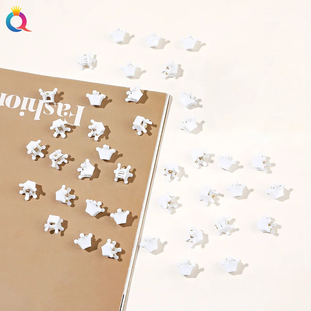 50Pcs Flower Hair Clips Multi color Mini Cute Hair Styling Accessories for Girls and Women Birthday Gifts,10 Colors at Least