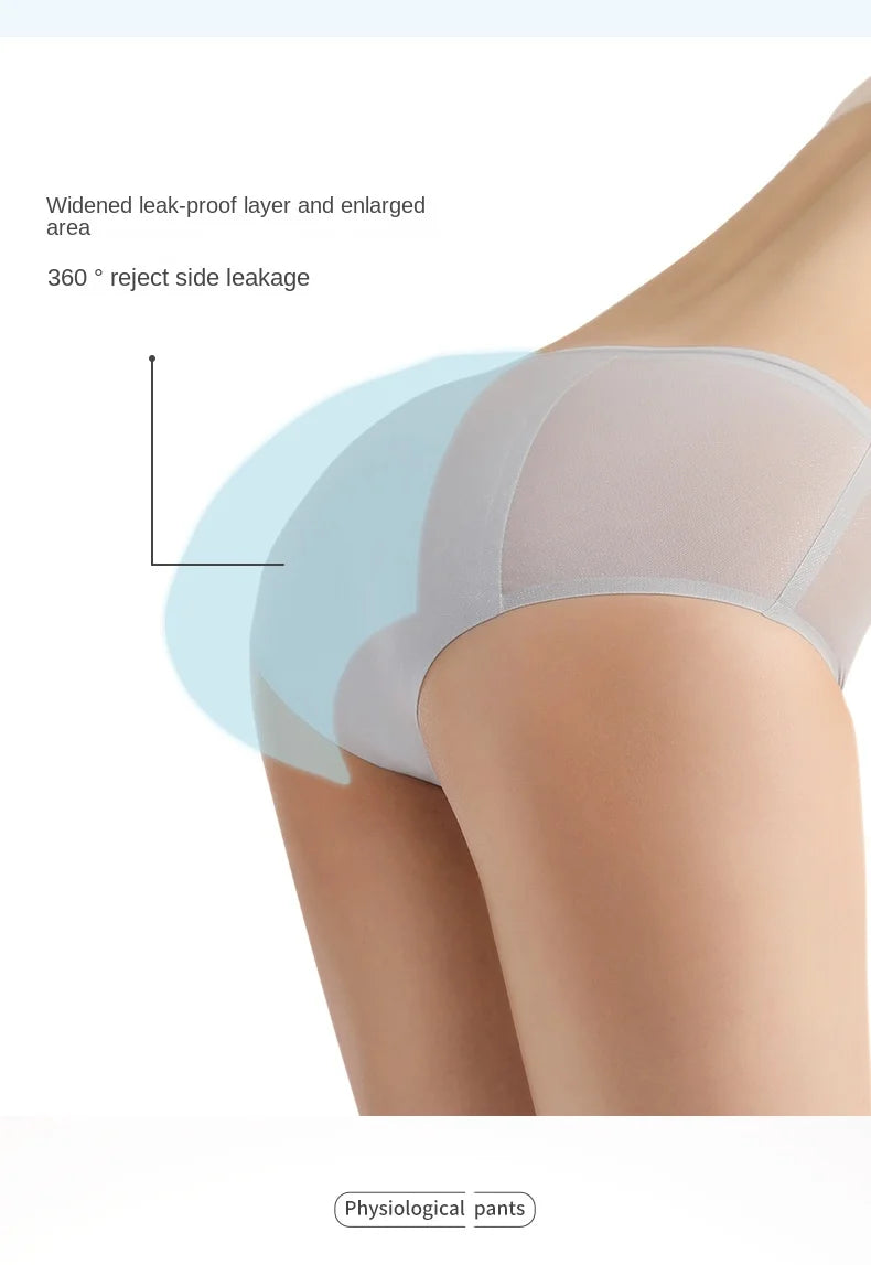 Menstrual Panties for Women Leak Proof Briefs Cotton Lingerie Absorbency Comfortable Physiological Underwear Period Underpants.