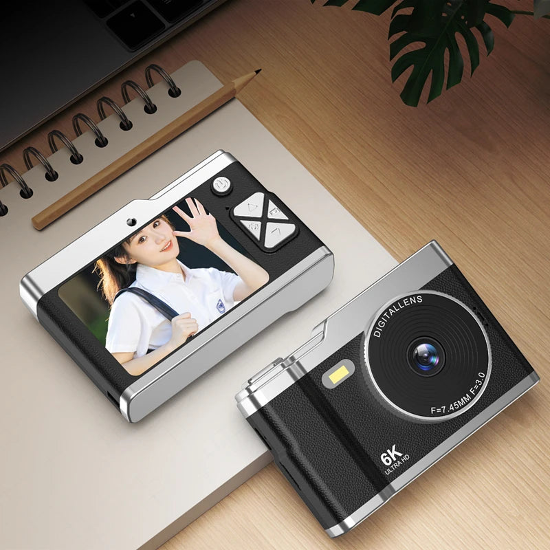 Xiaomi 6K HD Digital Camera 6400W Pixel Student CCD Portable Campus Mini Camera Retro Portable Camera Travel Campus Beginners.