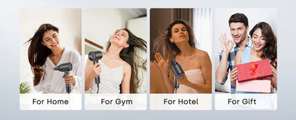 120000 RPM Hair Dryer Negative Ionic Blow Dryer Brushless Motor 40M/S Fast Drying High-Speed Low Noise Thermo-Control Hairdryer.