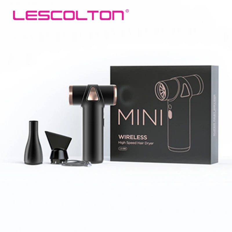 New Wireless Hair Dryer Multifunctional Outdoor Barbecue Carbon Blowing Dust Removal Portable Charging High Speed Hair Dryer