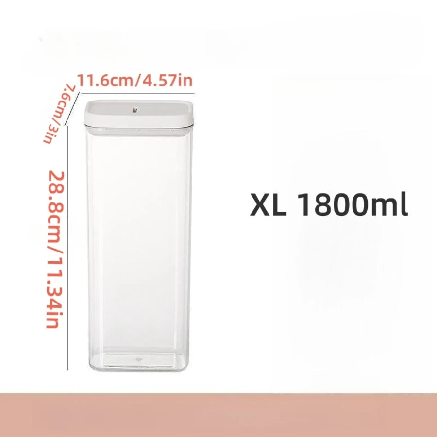 1PC Sealed Food Storage Box with Lid, Multiple Sizes Food Storage Organiser for Dry Food Cereal Storage