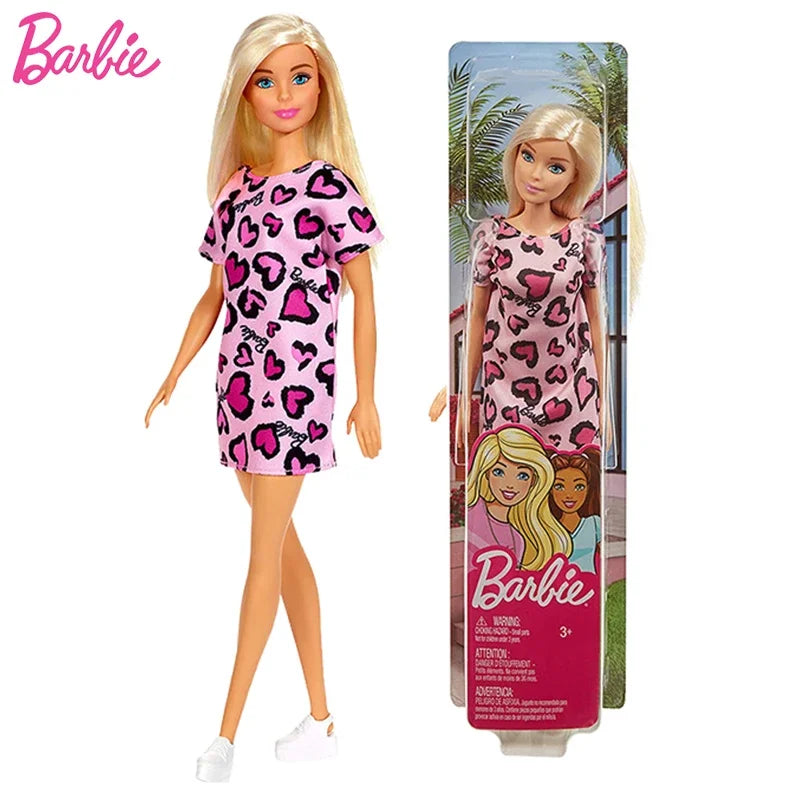 Original Mattel Barbie Fashionistas Doll Music Star Blonde Hair Bjd with Accessories Toys for Girls Collection Educational Props