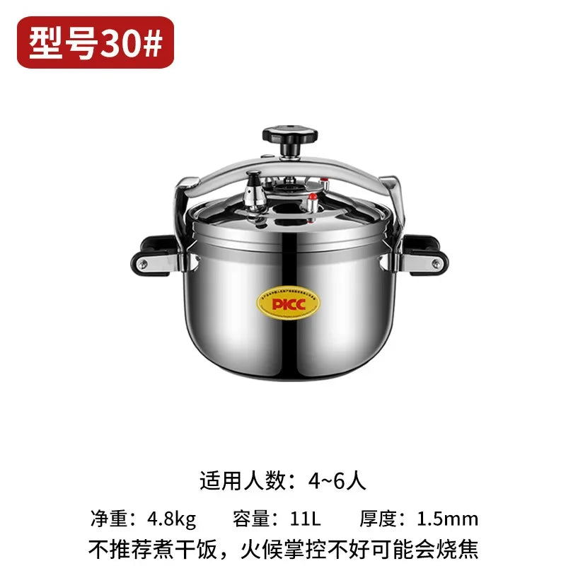 Extra Large Pressure Cooker Thick Commercial Stainless Steel Pressure Cooker Kitchen Electric Cookware Dining Bar Home Garden