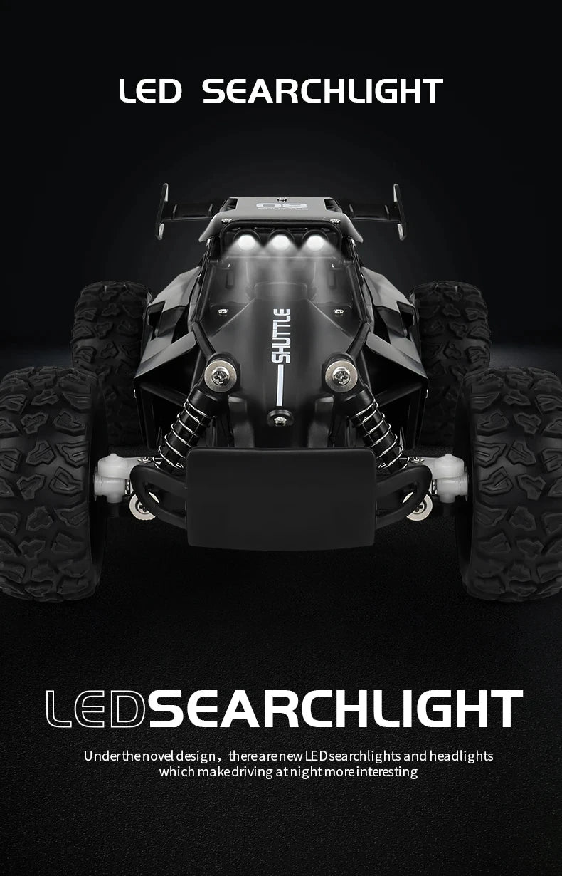 Remote Control Car RC Drift Racing 1:16 Vehicle Off Road Alloy 2.4G Radio High-Speed Trucks With LED Light Climbing Gift Kid Toy