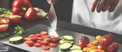 Titanium Cutting Boards for Kitchen Stainless Board 304 Steel Thickened Double Sided Food Grade Portable Fruit Meat Chopping.