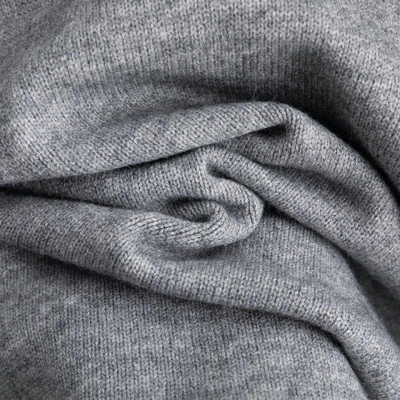 Autumn Winter New Fashion Women’s Solid Color Casual Trendy Loose 2 Piece Sets V-neck Long Sleeve T-shirts Wide Leg Trousers.