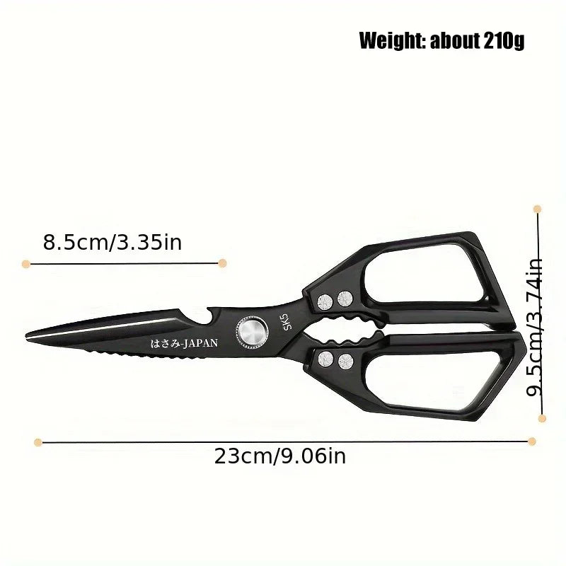 High Quality Multifunctional Kitchen Scissors Chicken Bone Scissors Fish Scale Scraper Bottle Opener Walnut Clip Kitchen Knife