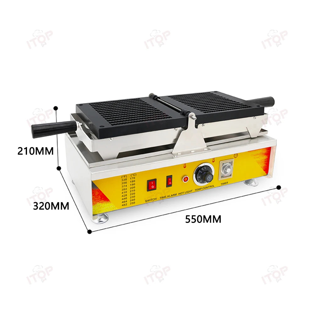 ITOP WF-CP Commercial Biscuit Stick Waffle Machine Chips Threaded Fries Shape Waffle Maker Cooking Maker Ideal for Street Food.