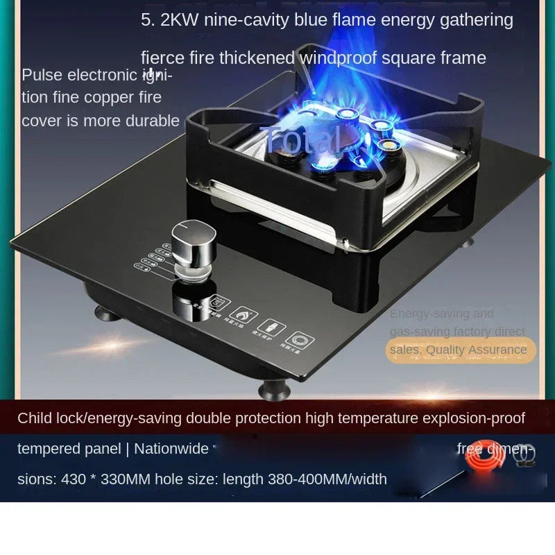 7kw Gas Cooktop Single Stove Household Liquefaction Gas Stove Single Coal Desktop Embedded Single Gas Stove 4.5 KW/5.2kw/