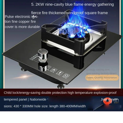 7kw Gas Cooktop Single Stove Household Liquefaction Gas Stove Single Coal Desktop Embedded Single Gas Stove 4.5 KW/5.2kw/