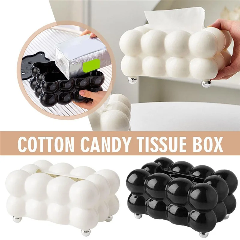 Bubble Shape Tissue Box Holder Living Room Tissue Case Cover Toilet Paper Dispenser Case Kitchen Napkin Holder Box-B61B.