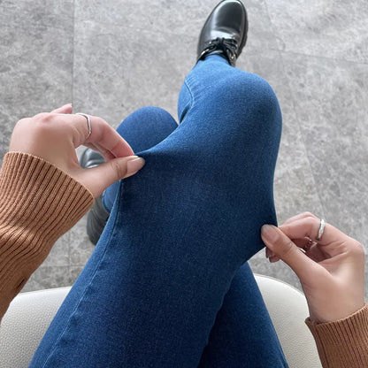 Y2k Women's Jeans Elastic Slim Fashion Pencil Pants Streetwear Jean Female Clothing Vintage Skinny Jeans Stretch Denim Trousers.