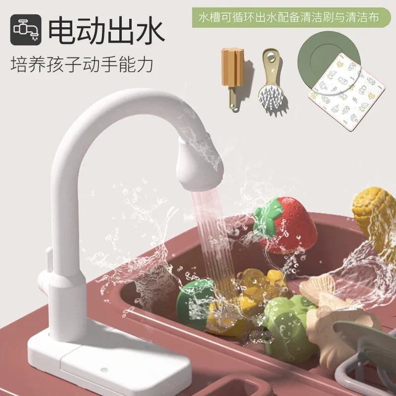 Hot salesPlay home kids kitchen toys boy girl baby simulation cooking cooking kitchen utensils set gifts.