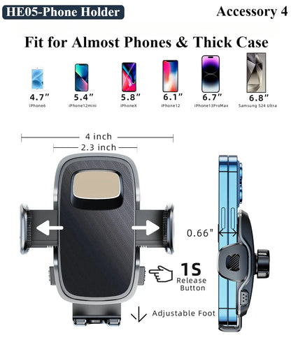 Oatsbasf Dual-position Car Screen Phone Holder Stand Metal Aluminum Adjustable for Tesla Model 3 Highland Y Car Accessories