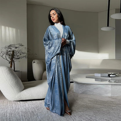 Ramadan Eid Open Dubai Luxury Abaya Damen Modest Kimono Coat 2025 Muslim for Women Islam Clothing Kebaya Robe Femme Musulmane.