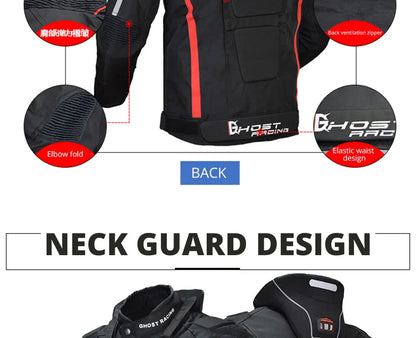 Waterproof Motorcycle Jacket Pant Suit Cold-proof Motorbike Jacket Men Motocross Riding Clothing CE Protective Gear Size M-5XL