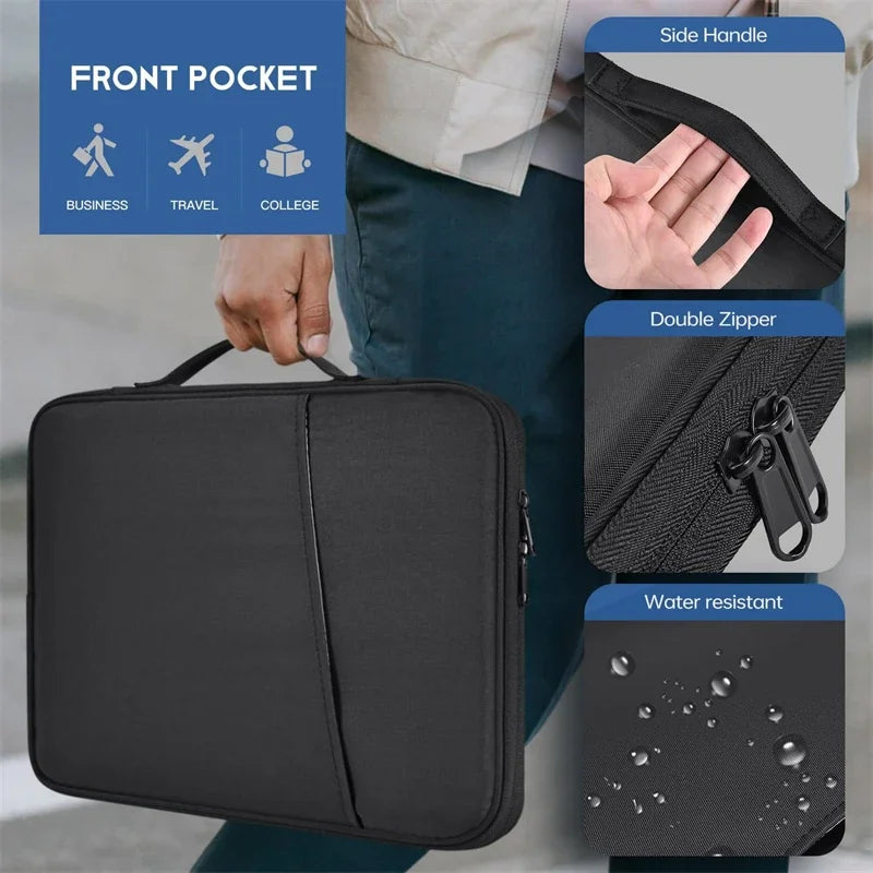 Waterproof Shockproof Handle Bag Laptop Sleeve Case for Macbook Air Pro 16 15 13 Inch M4 M3 M5 Chip Mac Book Cover Accessories.