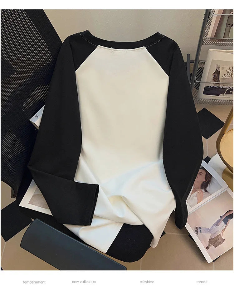 170kg Plus Size Damen Büste Herbst lässig Mode bedruckt Sweatshirt lose Langarm Top 6xl 7xl 8xl 9xl 10xl 11xl