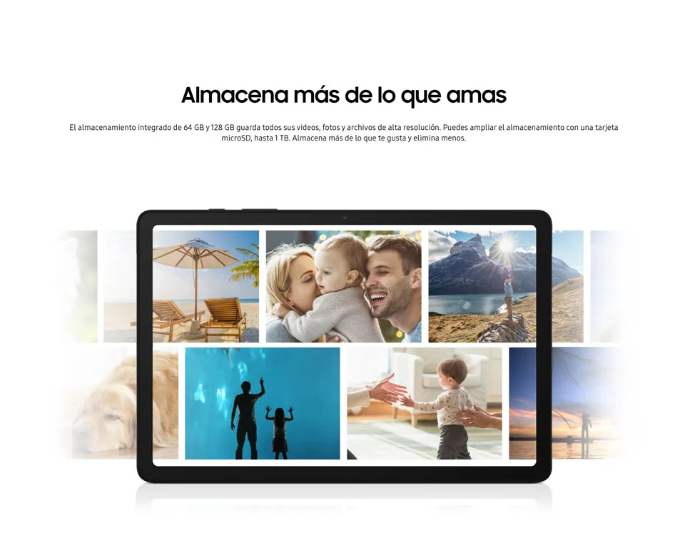 Samsung Galaxy Tab A9+ WI-FI, Tablet, Octa-Core, 8 MP Camera, 11 in, 7040 mAh battery.